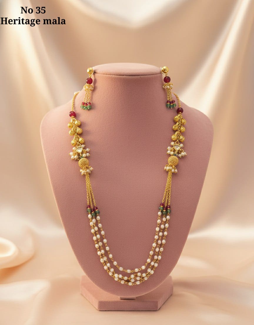 Pearl Drop Necklace Set